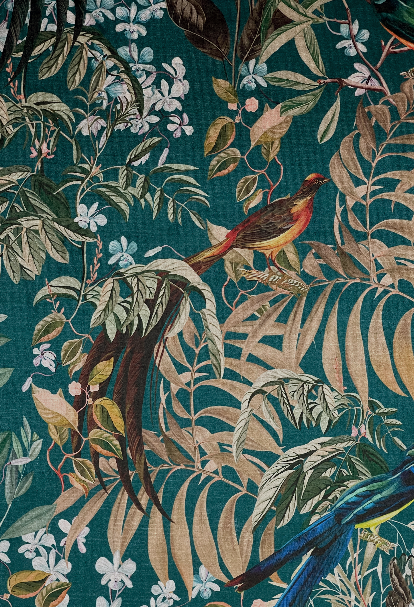 Resplendent Woods Velvet Fabric - Forest