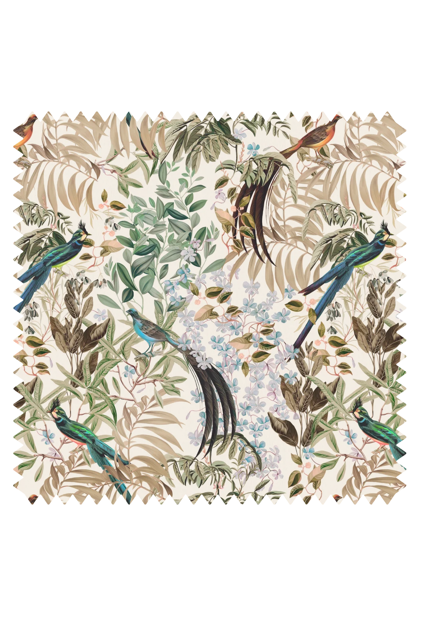 Resplendent Woods Velvet Fabric - Shaded White
