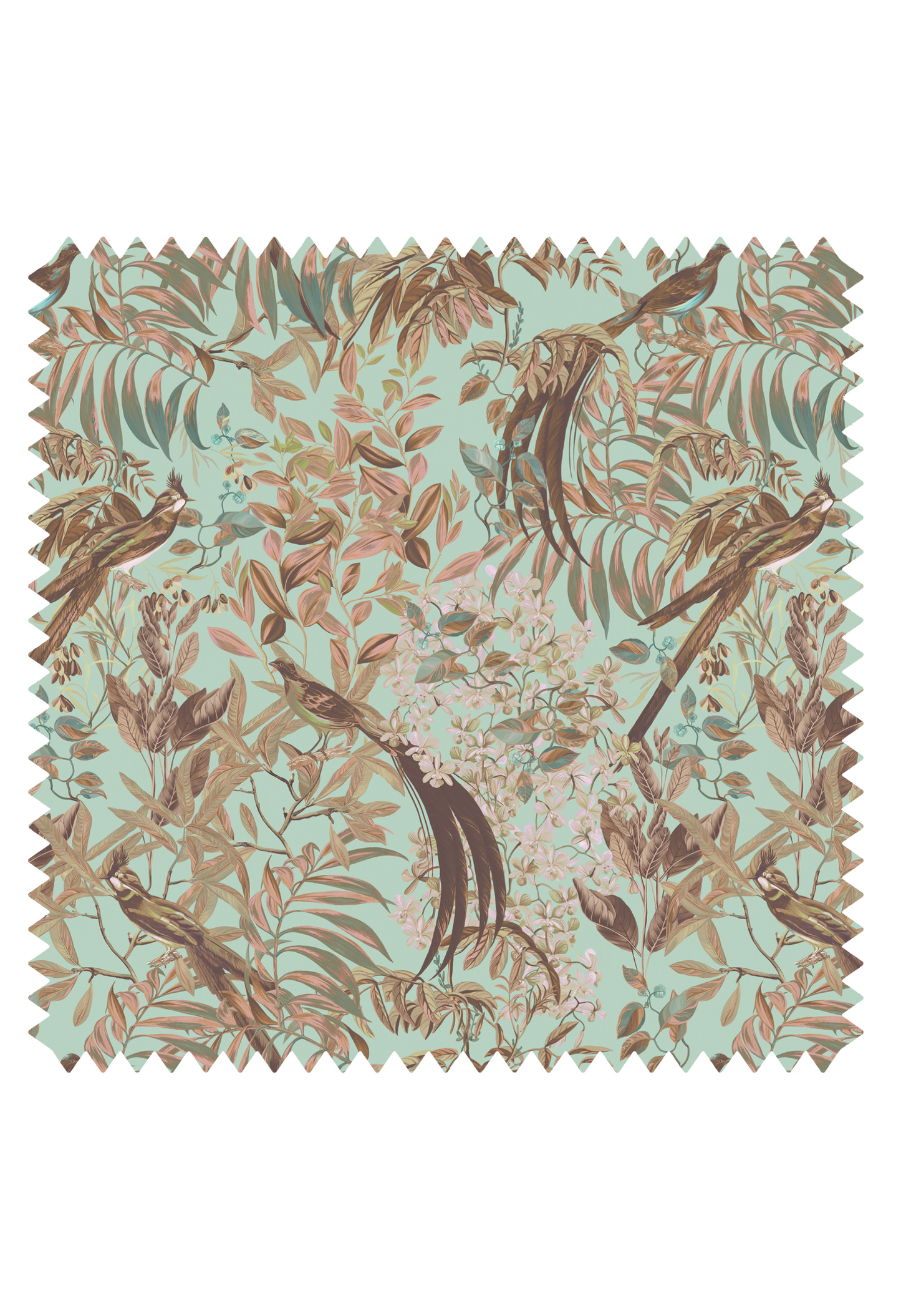 Resplendent Woods Velvet Fabric - Teal