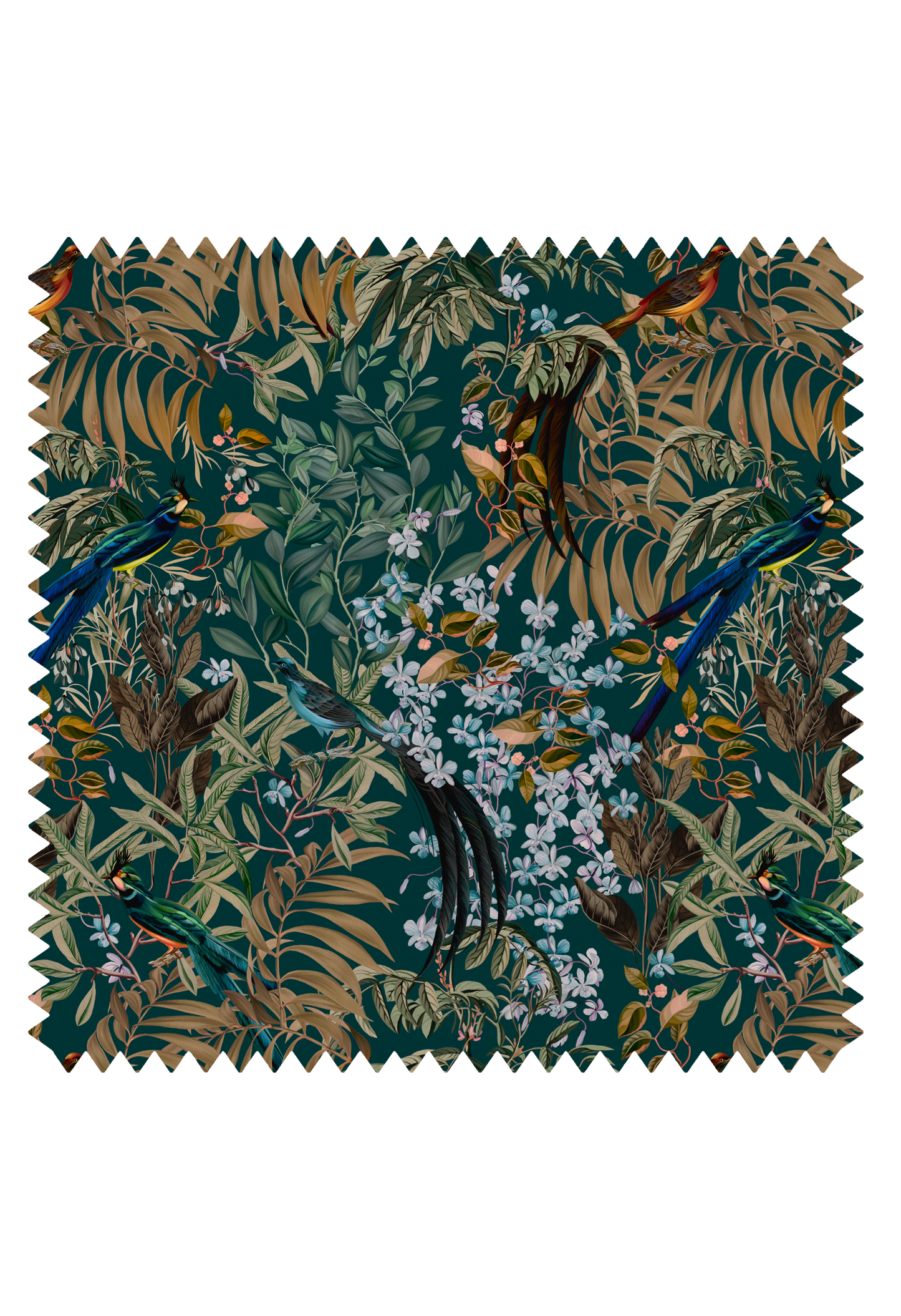 Resplendent Woods Velvet Fabric - Forest