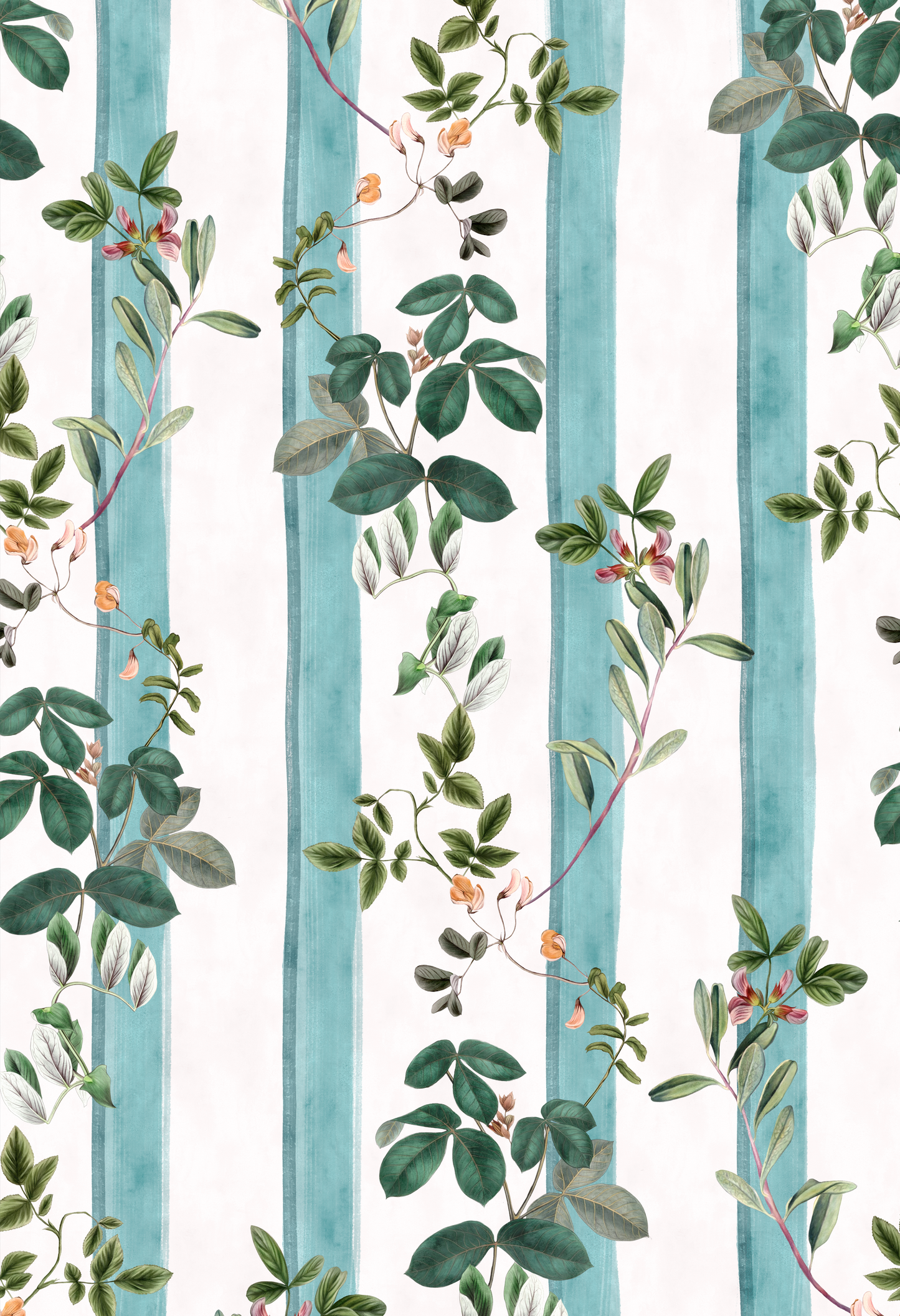 Fiorita Stripe Wallpaper - Blue