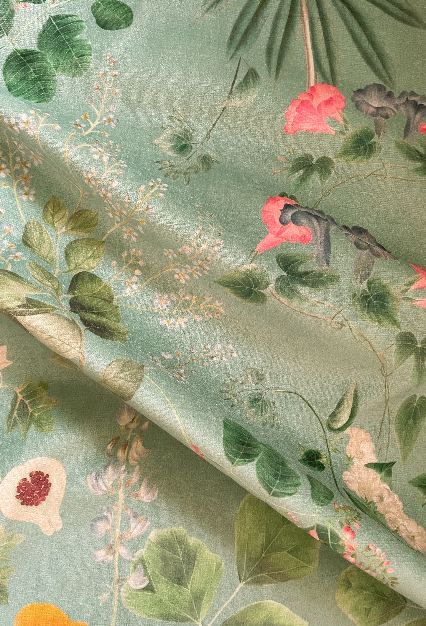 Little Eden Velvet Fabric - Spring