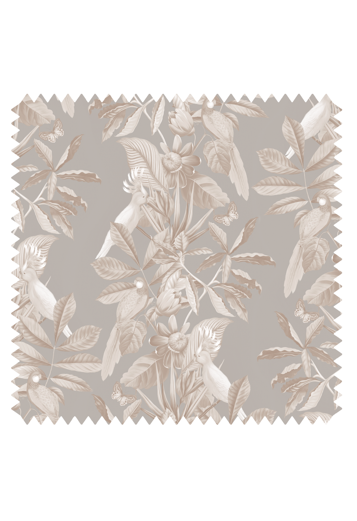 Passiflora Velvet Fabric - Ammonite