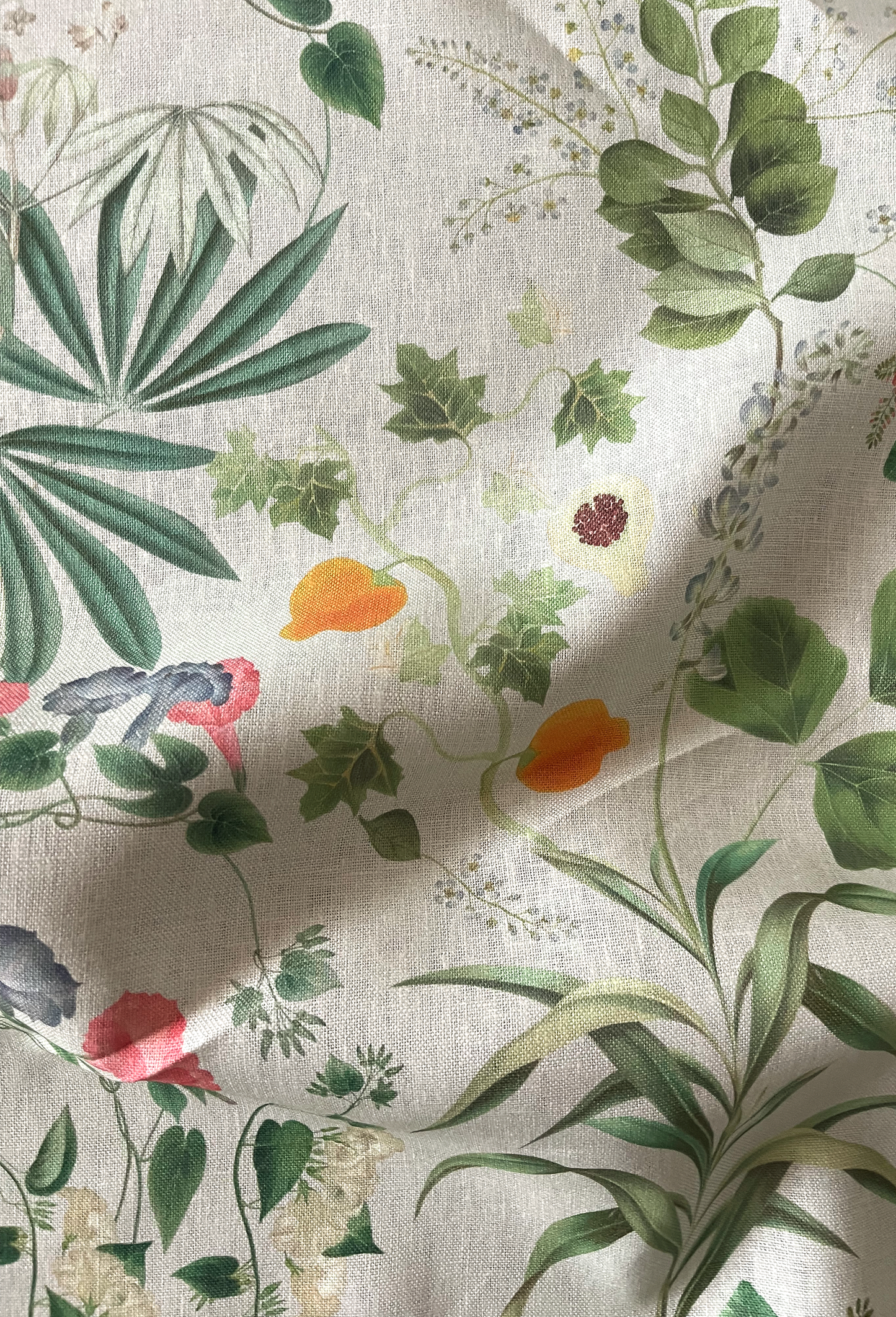 Little Eden Linen Fabric - Meadow