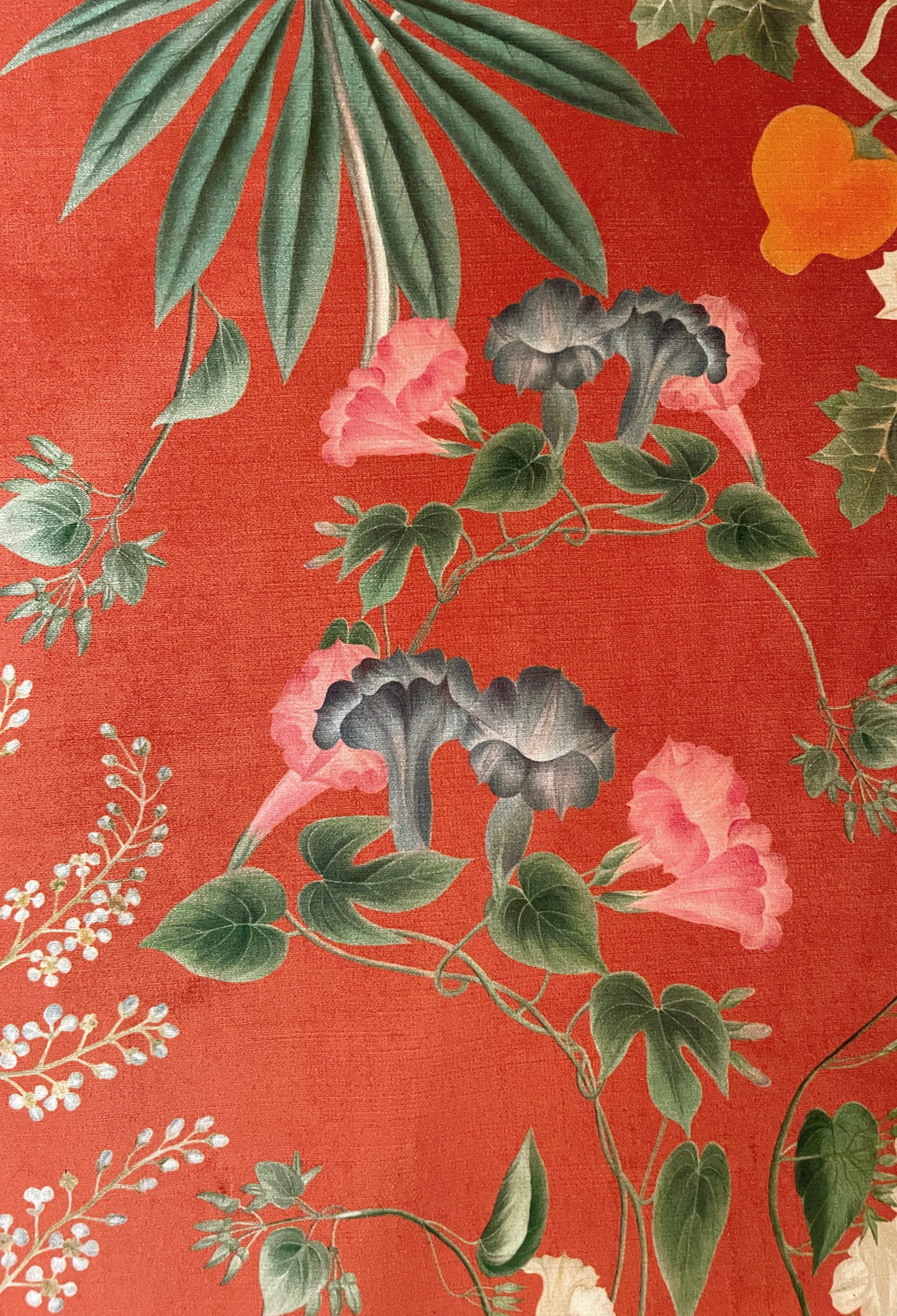 Little Eden Velvet Fabric - Marigold