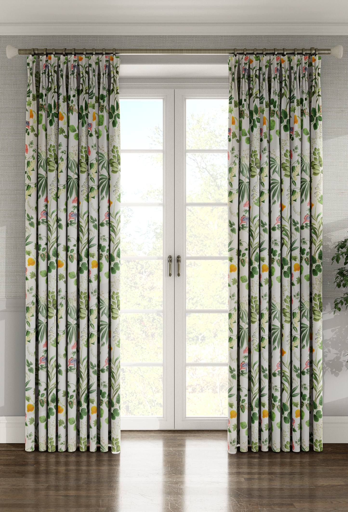 Little Eden Linen Fabric - Meadow
