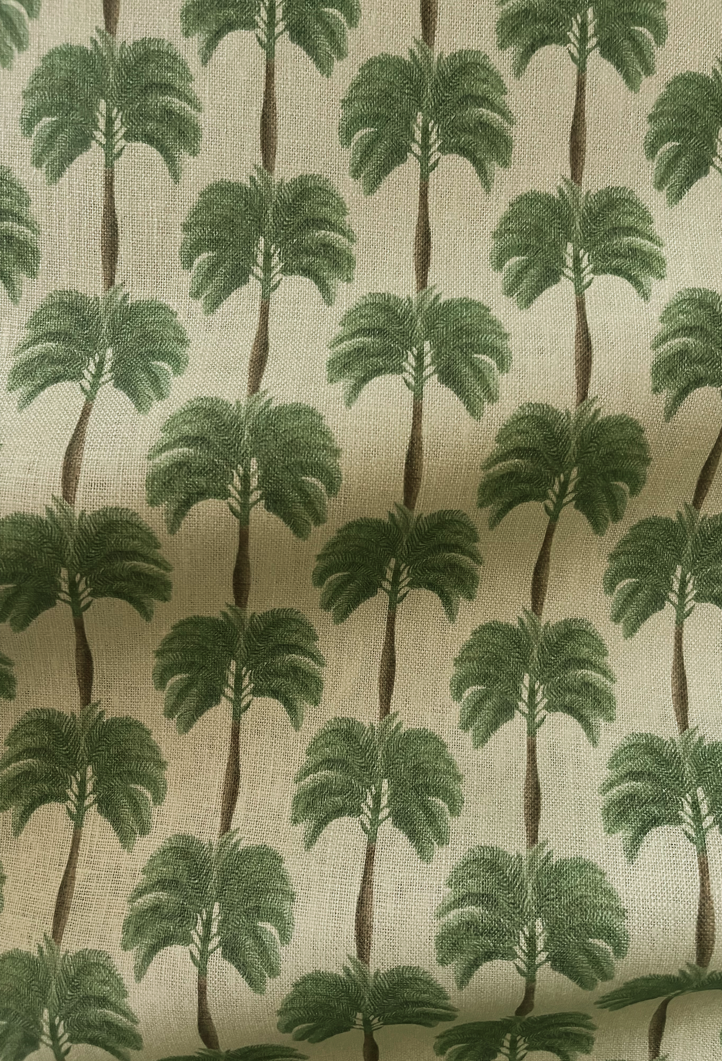 Little Palma Linen Fabric - Sand