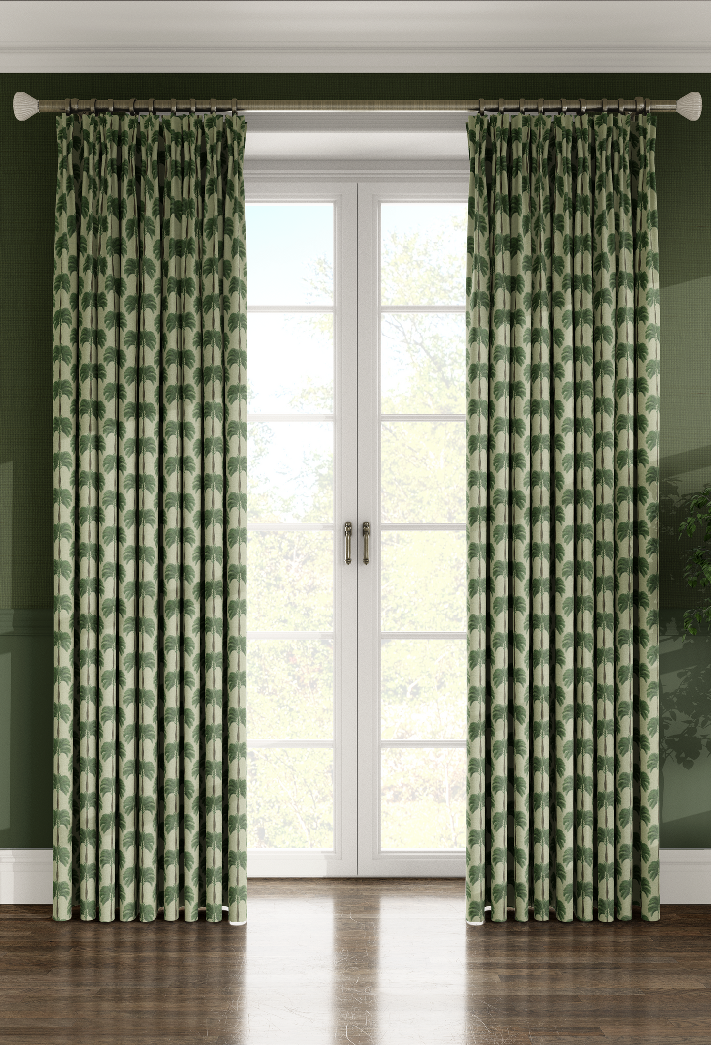 Little Palma Linen Fabric - Sand