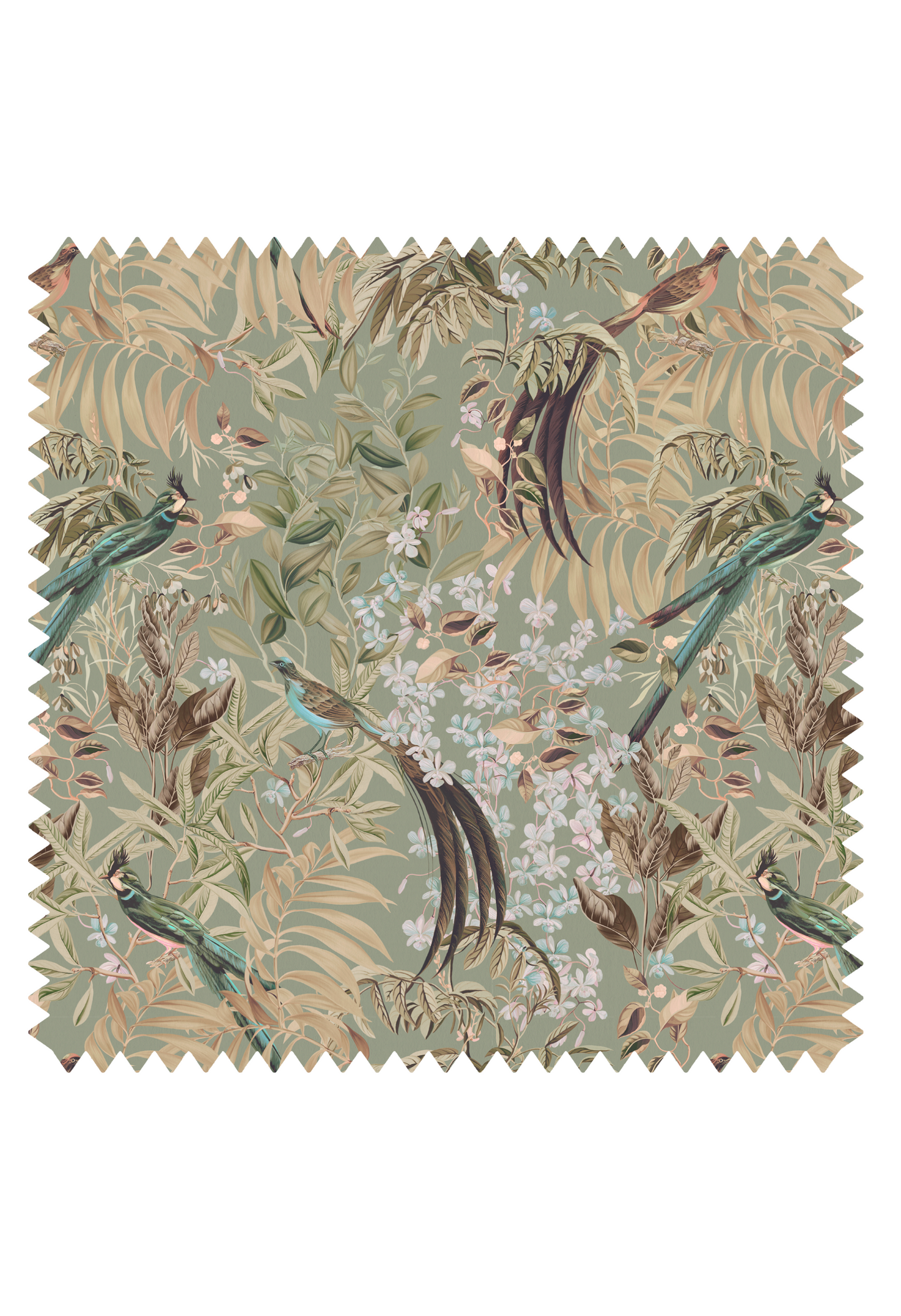 Resplendent Woods Linen Fabric - Willow