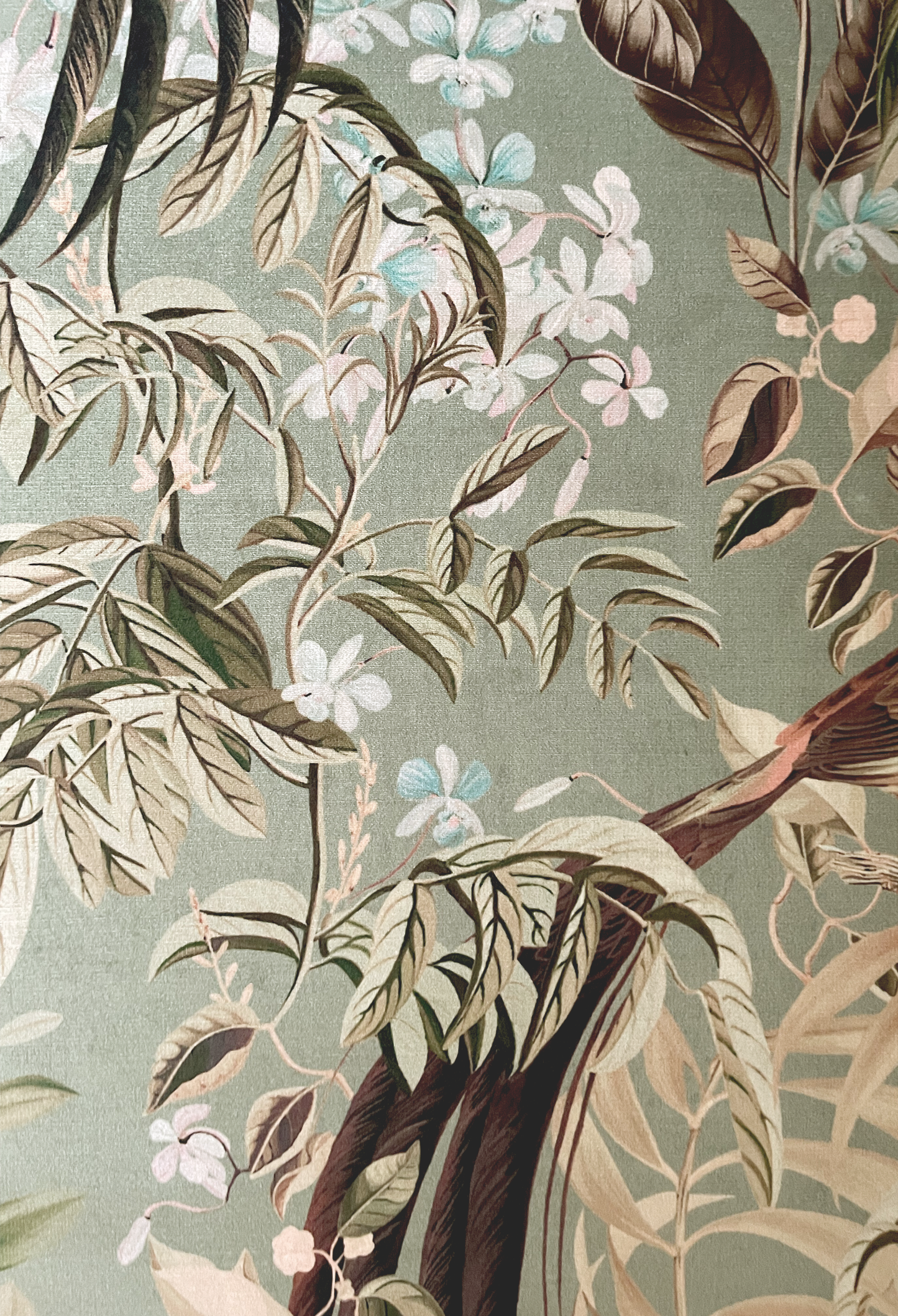 Resplendent Woods Velvet Fabric - Willow
