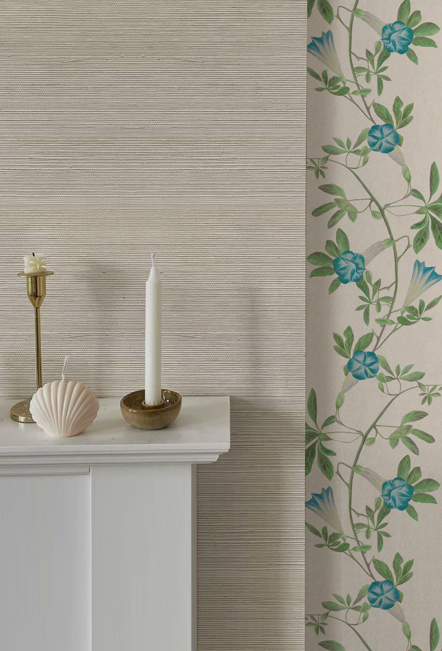 Grasscloth Wallpaper - Complex White
