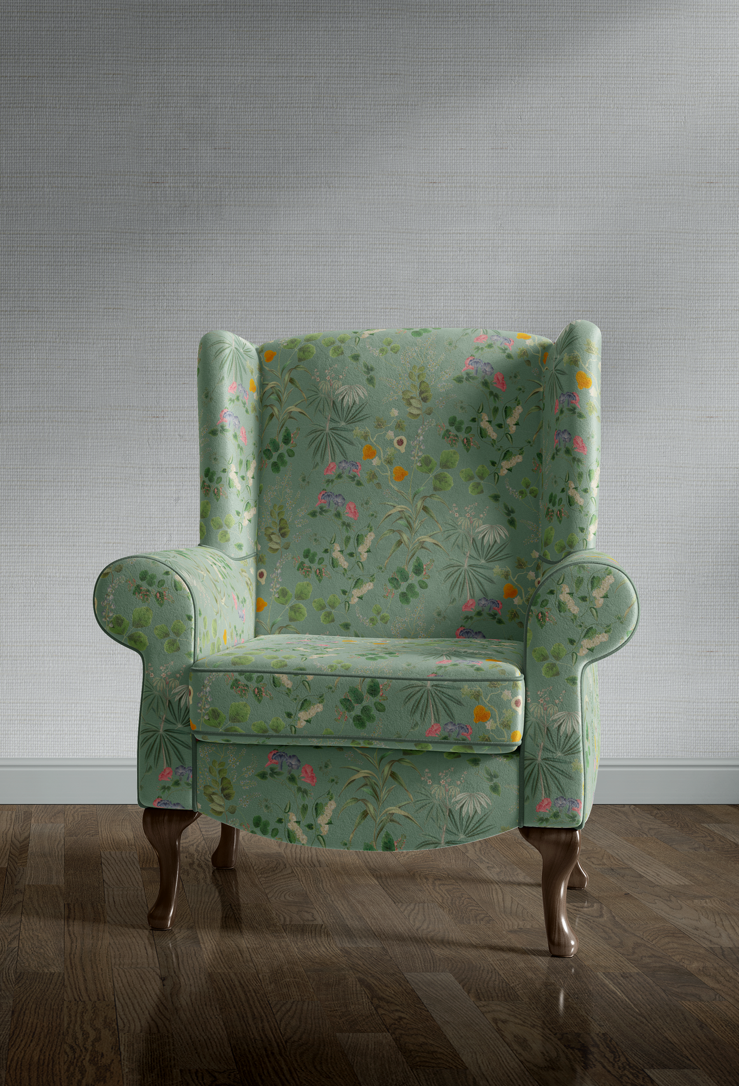 Little Eden Velvet Fabric - Spring