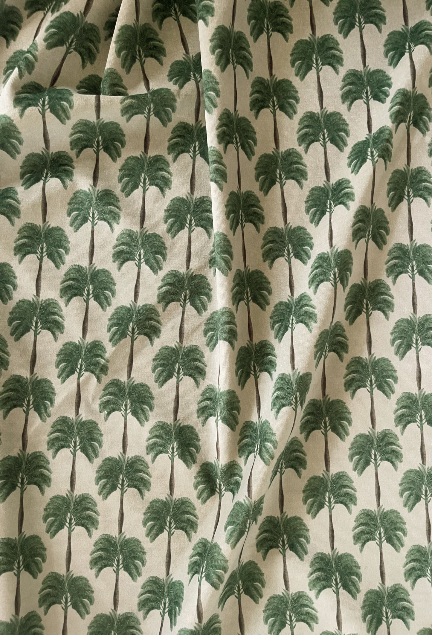 Little Palma Velvet Fabric - Sand