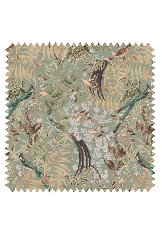 Resplendent Woods Velvet Fabric - Willow