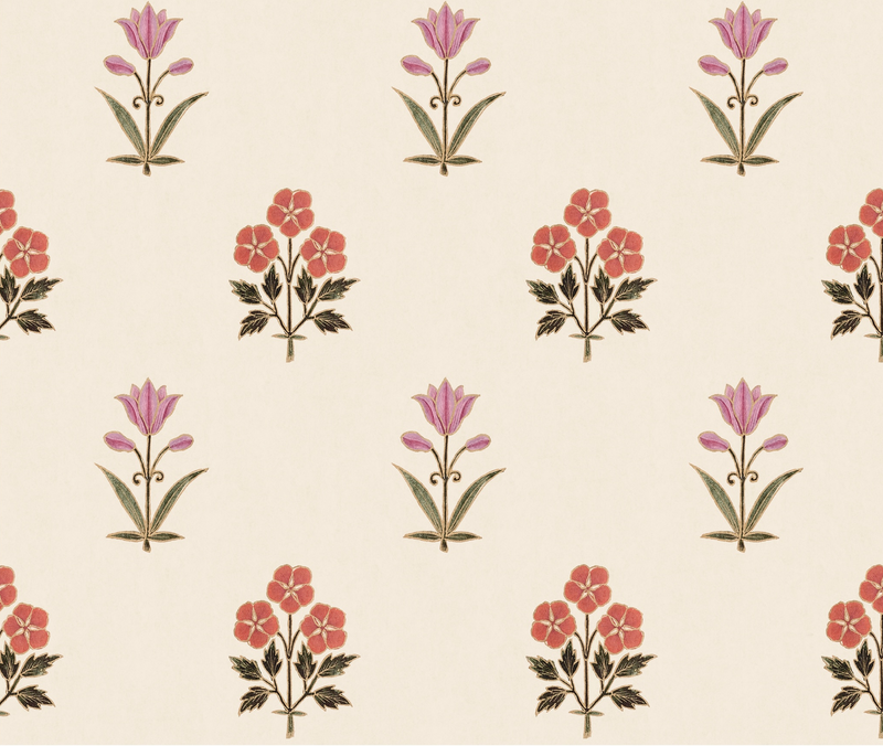 Sultana Linen Fabric - Rose