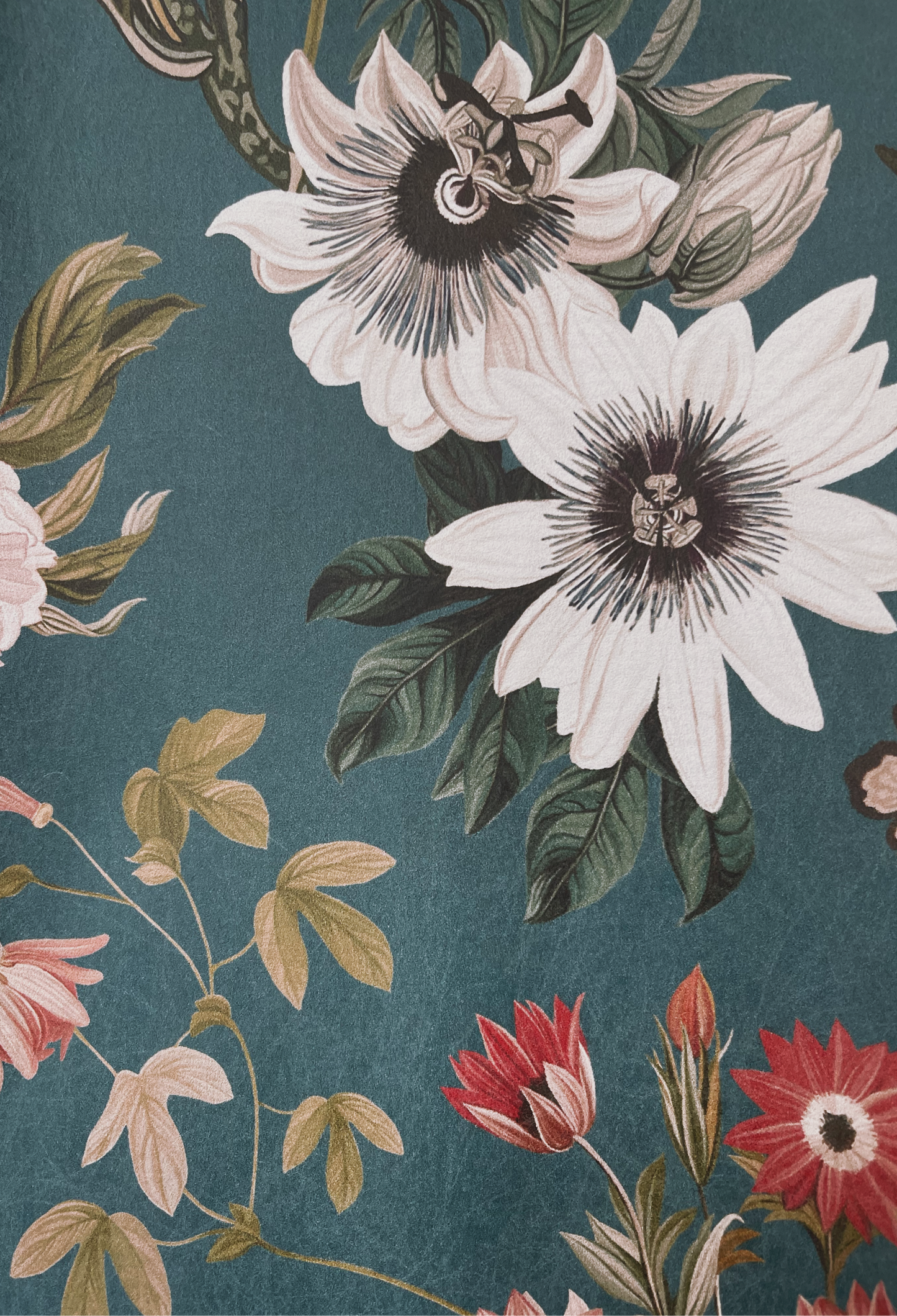 Beechcroft Garden Wallpaper - Cerulean