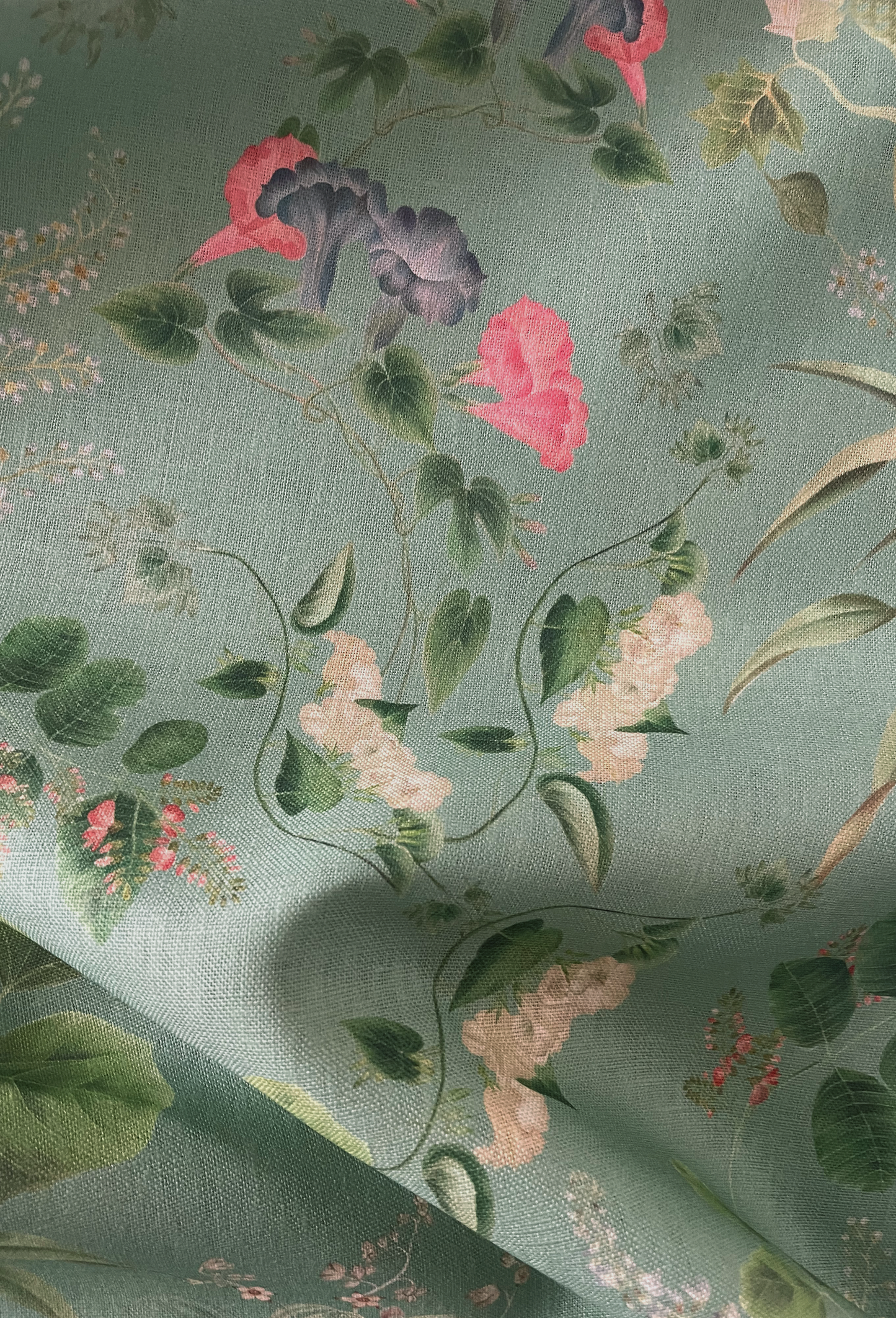 Little Eden Linen Fabric - Spring
