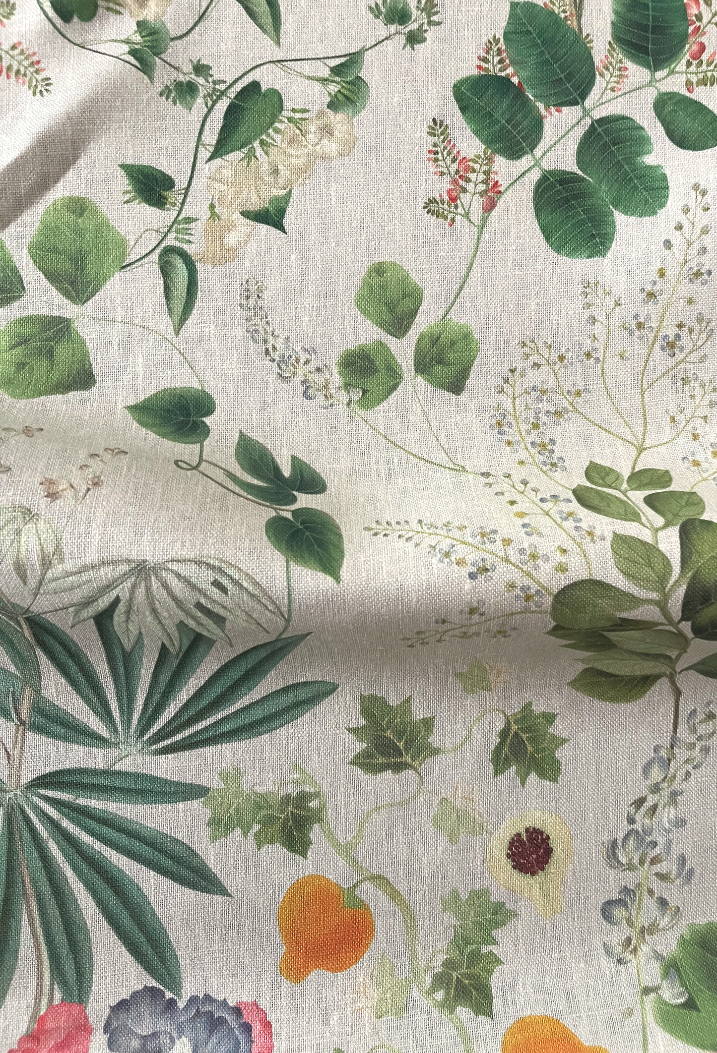 Little Eden Linen Fabric - Meadow