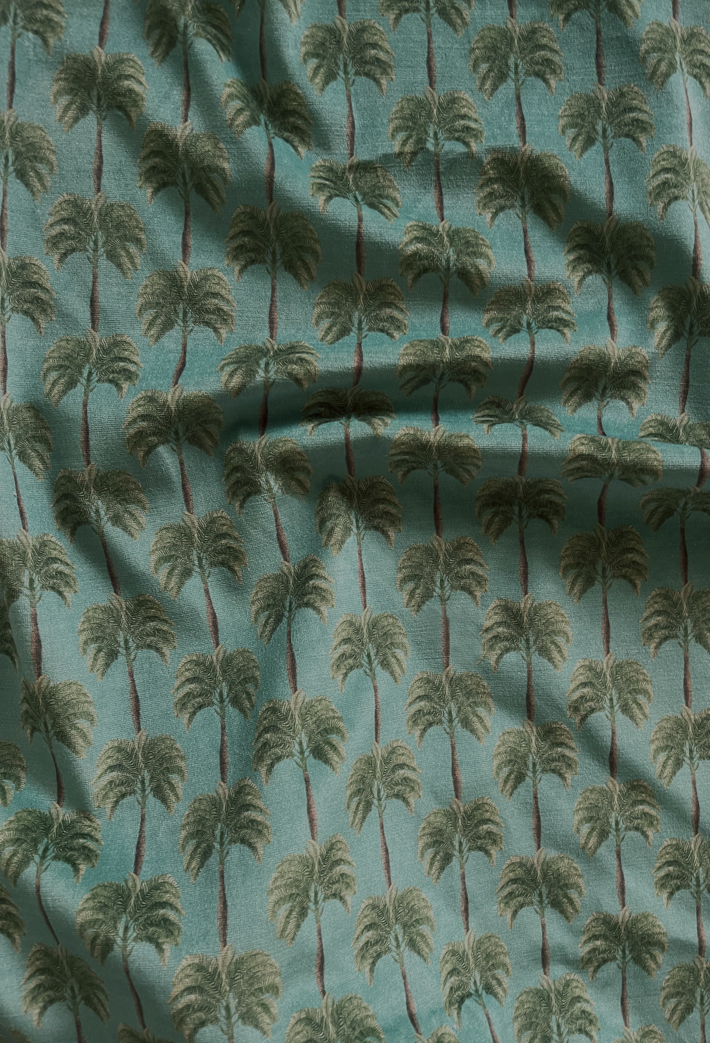 Little Palma Velvet Fabric - Bay