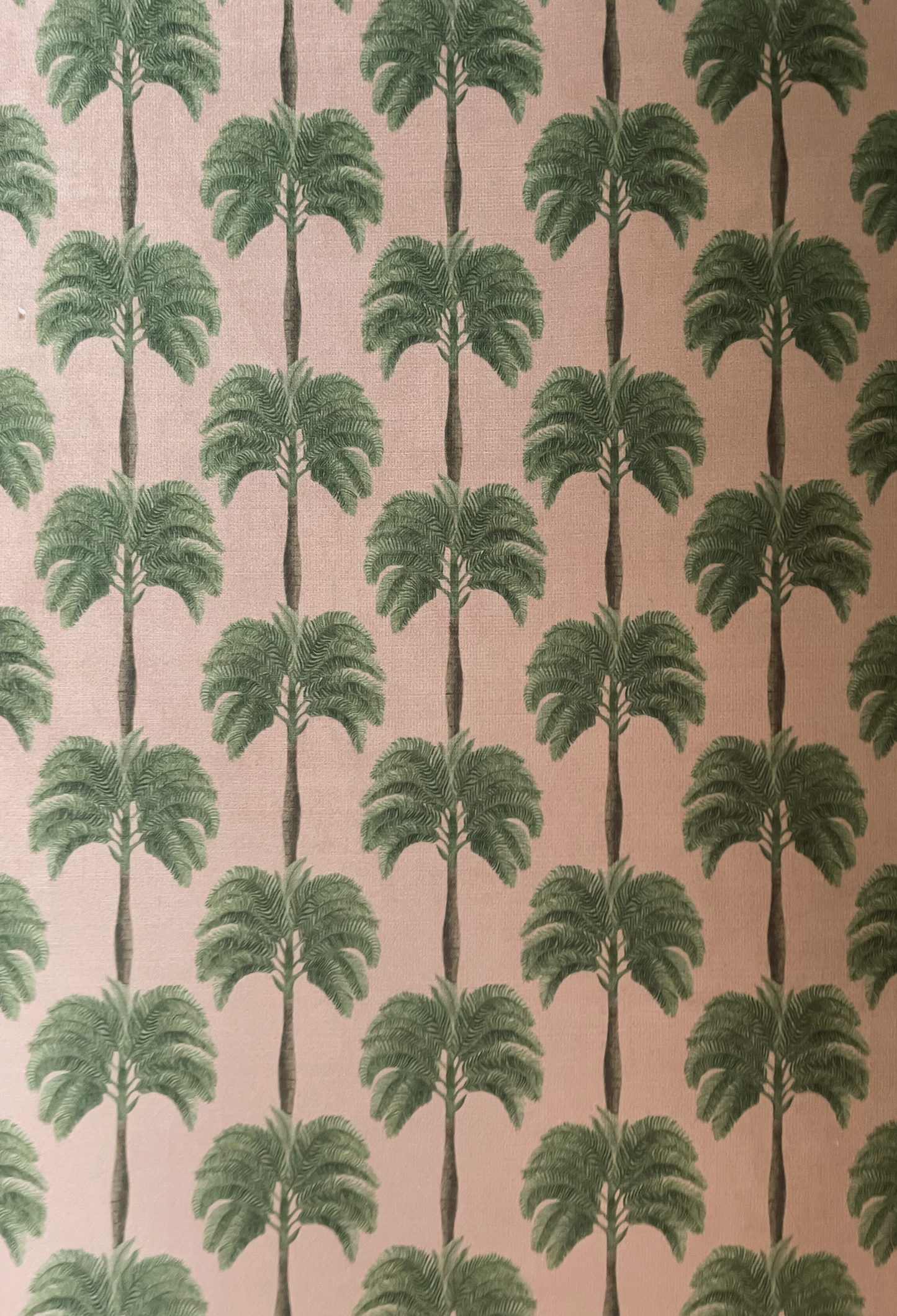 Little Palma Velvet Fabric - Flamingo