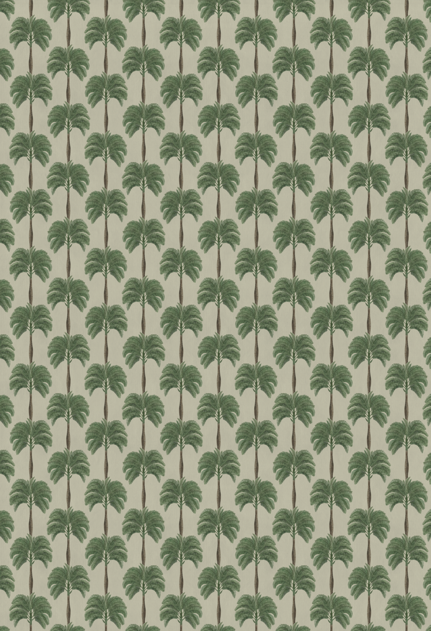A luxury green tropical wallpaper of Little Palma in Sand from Deus ex Gardenia,