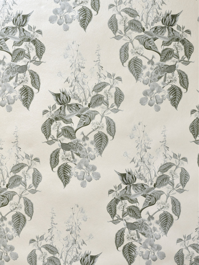 Aviary Isle Wallpaper - French Gray