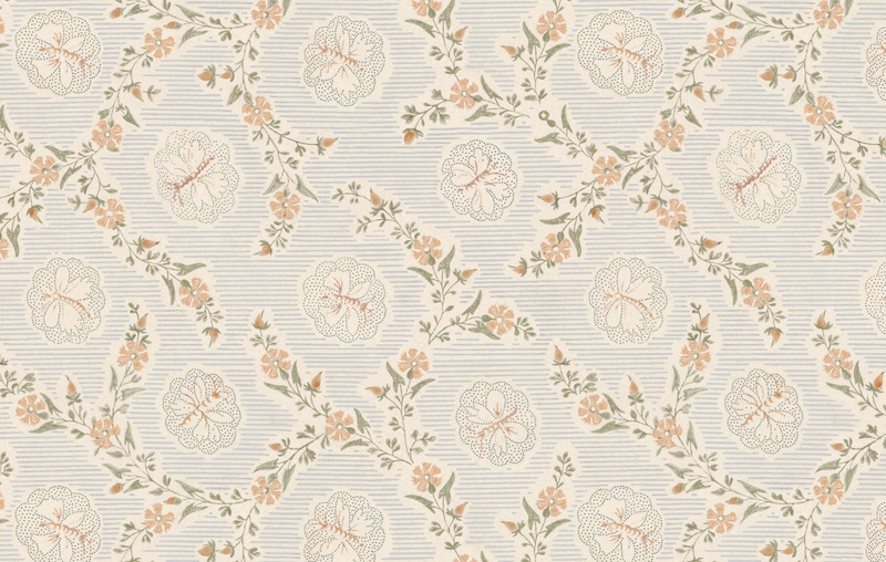 Dragonfly Fabric - Apricot