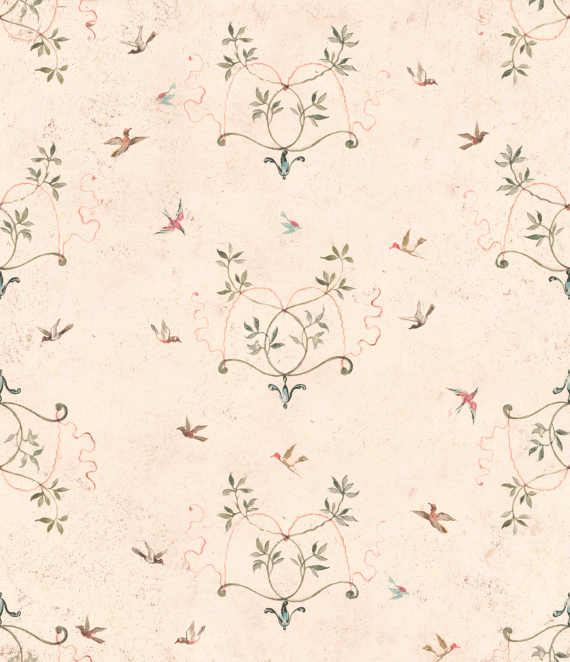 Birds at Play Wallpaper Mural