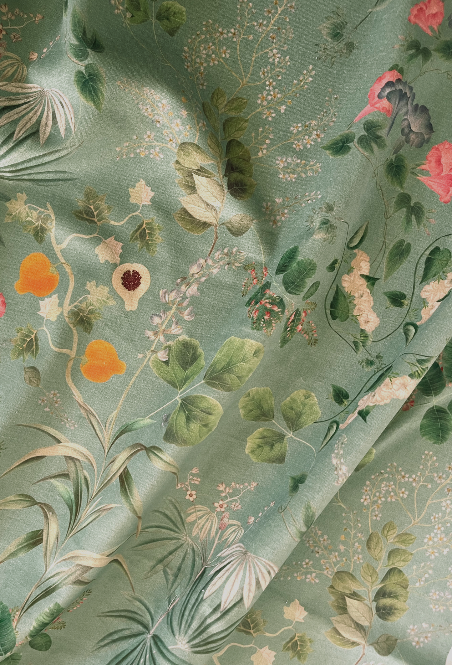 Little Eden Velvet Fabric - Spring